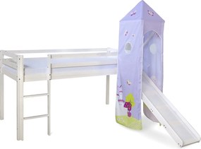 Łóżko piętrowe 90x200 cm Drewno sosnowe