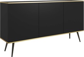 Komoda VENEZIA 160 cm do Salonu Sypialni Czarny