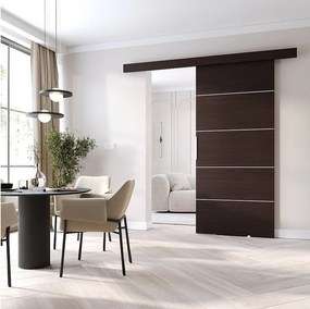 MINIO go for it, Drzwi przesuwne wewnętrzne CLEAN B 76 cm  w kolorze wenge