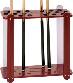 Stojak na kije bilardowe, 60 x 60 x 25 cm, brązowy