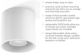 Biała lampa sufitowa Nice Lamps Roda