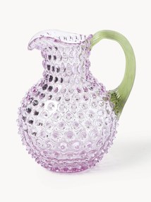 Dzbanek ze szkła dmuchanego Hobnail, 2 l