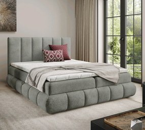 Ciemnoszare łóżko kontynentalne 5 rozmiarów  W0-K48