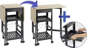 Barek kuchenny na kółkach, rozkładany