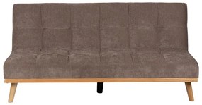 Brązowa rozkładana sofa z tkaniny szenilowej 178 cm – Ixia