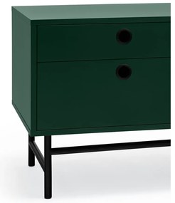 Czarno-zielony stolik pod TV Teulat Punto