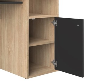 Biurko z blatem w dekorze dębu 50x115 cm Oxford – TemaHome