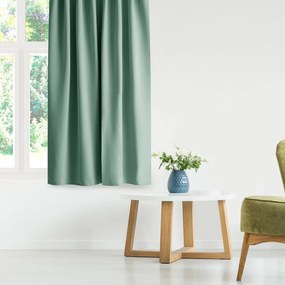 Jasnozielona zasłona zaciemniająca 140x245 cm Eyelets – Restilo