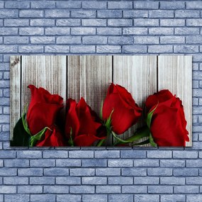 Obraz canvas Aksamitne Róże w Rozkwicie
