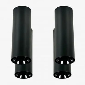 Pack 4 Okrągłych Sufitowych Opraw Led O Średnicy Ø5,7 Cm Do Montażu Powierzchniowego, Do Użytku Zewnętrznego, Wykonanych Z Alumi Biała Ciepła 2700 K &