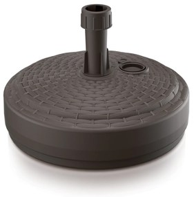 Podstawa parasola okrągła 39 cm brązowa rattan PROSPERPLAST