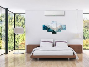 Obraz - Rysunek gór (125x70 cm)