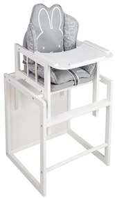 Szara wkładka do krzesełka do karmienia Miffy – Roba