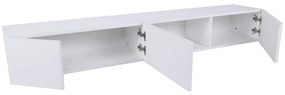 Biała szafka pod TV 180x30x25 cm Wagna – Kalune Design