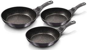 Komplet 3 patelni granitowych na każdy typ kuchenki D6-T95