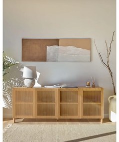 Niska komoda w dekorze dębu 180x72 cm Beyla – Kave Home