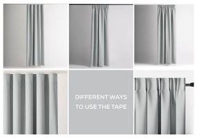 Jasnoszara zaciemniająca zasłona termiczna 140x245 cm Pleat – Restilo