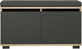 Szafka na buty Drago Walnut and Black