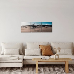 Obraz - Z pustyni (z zegarem) (90x30 cm)