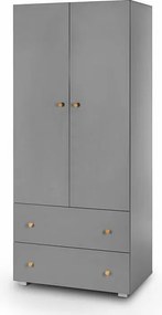 Szafa PAULINE grafitowa/sosna