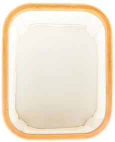 Pojemnik do przechowywania G21 24 x 30 x 15 cm, bambusowy z pokrywką, beżowy