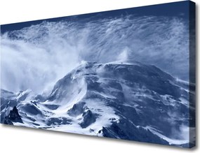 Obraz canvas na ścianę Zamglone Szczyty Alp