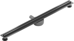 Mexen Flat 360° Slim odpływ liniowy obrotowy 80 cm, gun gray szczotkowany - 1E41080