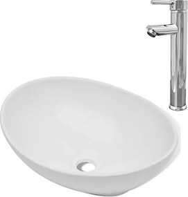 Komplet umywalki nablatowej z baterią F8-T14
