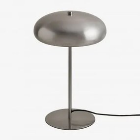 Lampa Stołowa Z Żelaza Hilma Chrome - Sklum