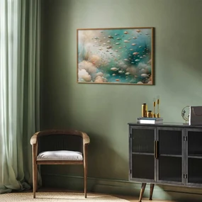 Plakat Oceaniczne piękno 42x29,7 cm z ramą złotą bez marginesu ARTGEIST B