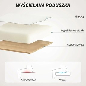 HOMCOM Oddychające siatkowe krzesło biurowe, ergonomiczne krzesło obrotowe z podnoszonymi podłokietnikami i podparciem lędźwiowym, białe | Aosom PL