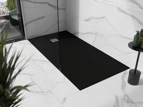 Mexen Stone+ brodzik kompozytowy prostokątny 200 x 80 cm, czarny - 44708020