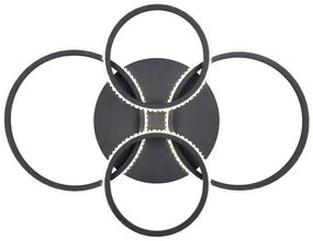 Czarna lampa sufitowa LED 49.5x65.5 cm Cires – Trio