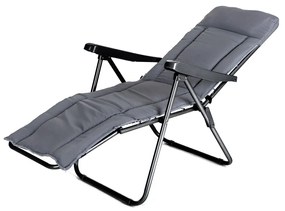 Happy Green Składane krzesło ogrodowe Manilla 74 x 57 x 106 cm, szary