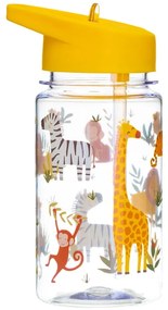 Dziecięca butelka na wodę z rurką Sass &amp; Belle Drink Up Safari, 400 ml