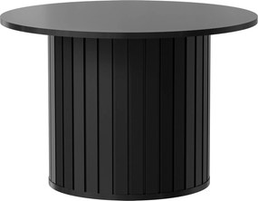Stół THIRA 70 cm do Salonu Jadalni, Okrągły, Czarny
