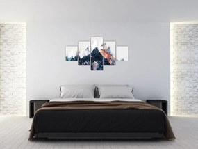 Obraz - Abstrakcyjna góra (125x70 cm)