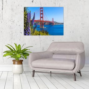 Obraz na szkle - Most Golden Gate, San Francisco (70x50 cm)