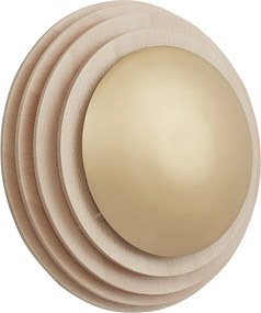 Lampa ?cienna TEC w stylu skandynawskim i nowoczesnym w drewnie - D. ø42 cm - GX53 LED T2 - 10W - 1200lm - 3000k - IP20