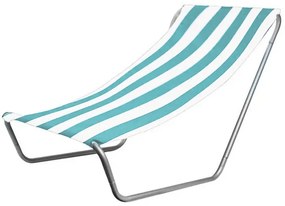 Składane leżak plażowy SAND, turkusowe paski