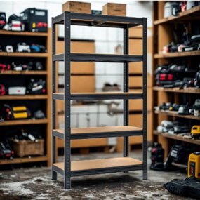 Jurhan Regał o dużej nośności HEAVY, maks. 875kg, 90x40x180cm, czarny