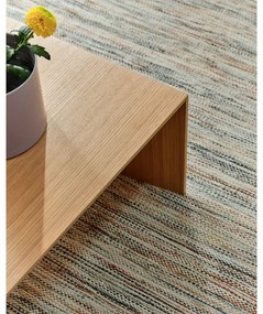 Stolik w dekorze dębu w jasnym naturalnym kolorze 70x140 cm Litto – Kave Home