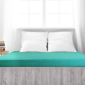 4Home prześcieradło frotte Ideal zieloneturkusowe, 90 x 200 cm, 90 x 200 cm