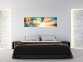 Obraz - Fala (170x50 cm)