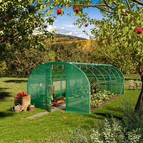 TOOLPORT 3x6m Tunel foliowy, plandeka PE, zielony - (8990)