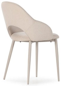 Beżowe tapicerowane krzesła zestaw 2 szt. Lia – Marckeric