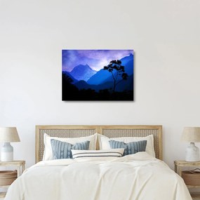 Obraz na szkle - Nocne niebo w Nepalu (70x50 cm)