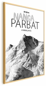 Plakat Nanga Parbat 21x30 cm z ramą złotą bez marginesu ARTGEIST B
