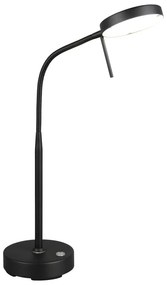 Czarna lampa stołowa LED (wysokość 45 cm) Moreno – Trio