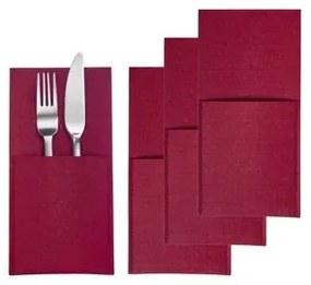 Westmark Zestaw kieszonek na sztućce COZY, 22 x 11 cm, 4 szt., czerwony